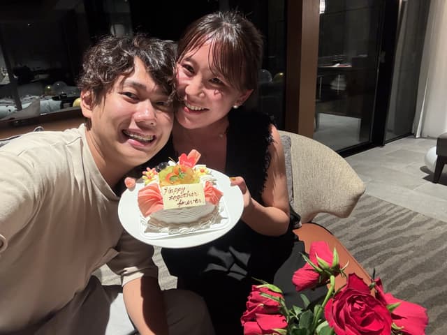 新郎新婦のツーショット (別カット)
